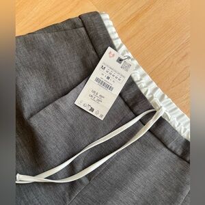 Gray Women Pants